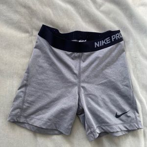 Nike Pro grey compression shorts